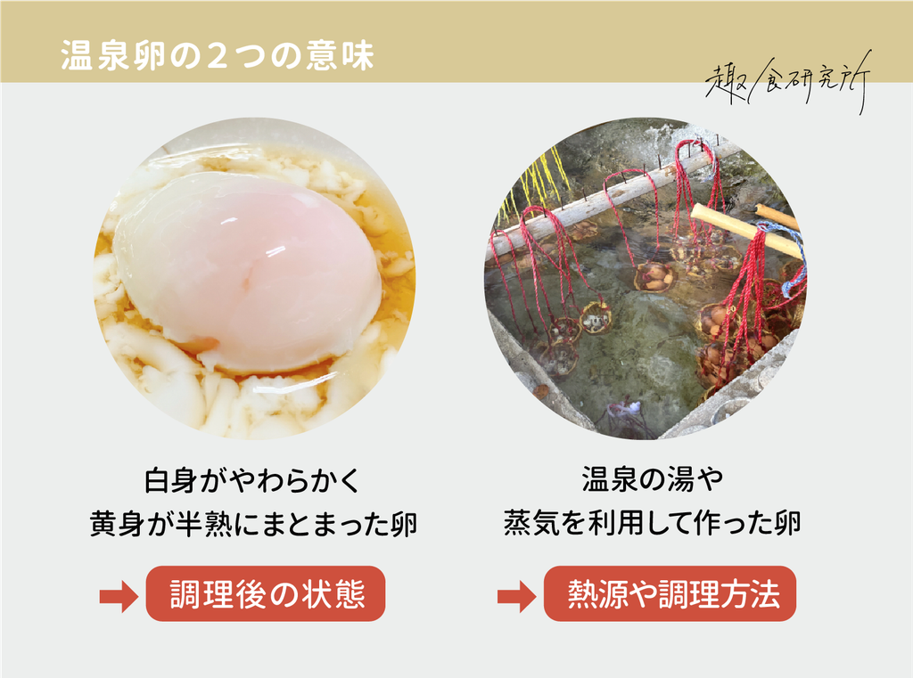 温泉卵には2つの意味がある